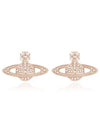 Mini Bas Relief Earrings Rose Gold - VIVIENNE WESTWOOD - BALAAN 2