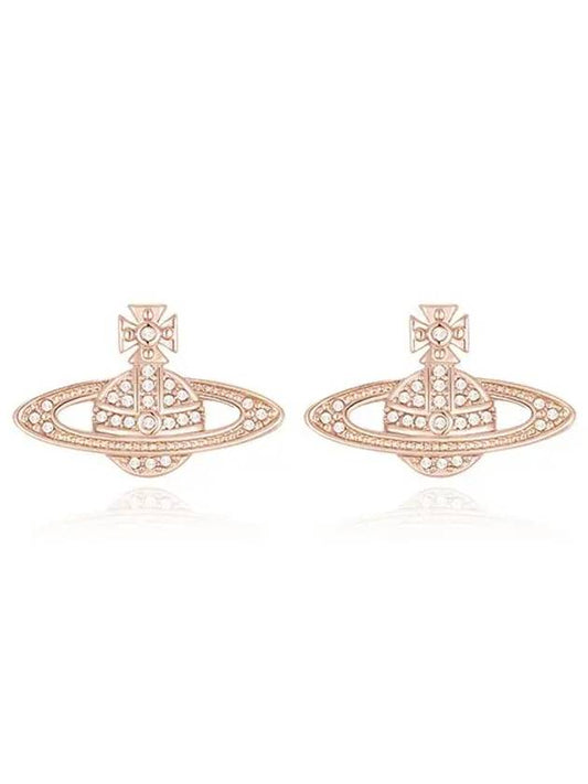 Mini Bas Relief Earrings Rose Gold - VIVIENNE WESTWOOD - BALAAN 2