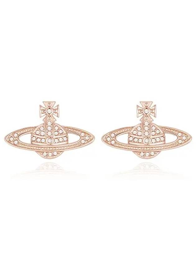 Mini Bas Relief Earrings Rose Gold - VIVIENNE WESTWOOD - BALAAN 3