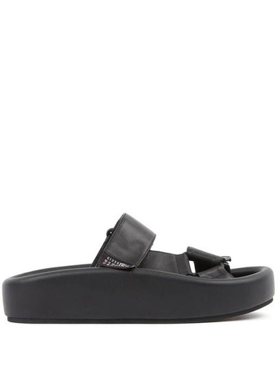 Webbing Slip-on Platform Sandals Black - MAISON MARGIELA - BALAAN 2