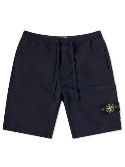 Men's Wappen Patch Bermuda Shorts Navy - STONE ISLAND - BALAAN 2