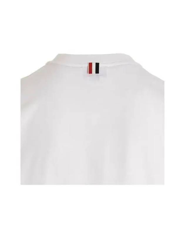 Midweight Jersey Short Sleeve T-Shirt White - THOM BROWNE - BALAAN 5