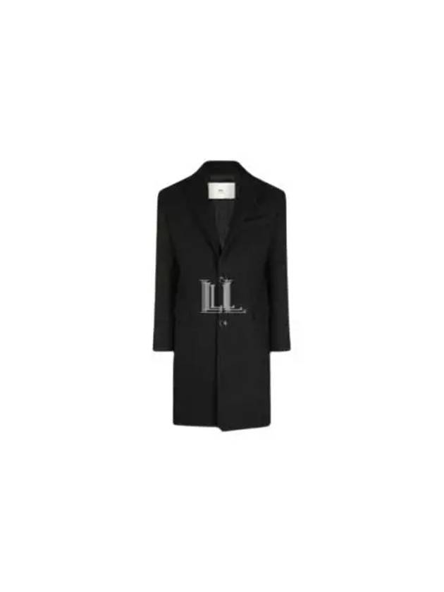 Wool Single Coat Black - AMI - BALAAN 2