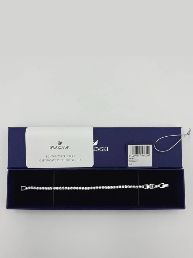 Tennis Rhodium Bracelet Silver - SWAROVSKI - BALAAN 5