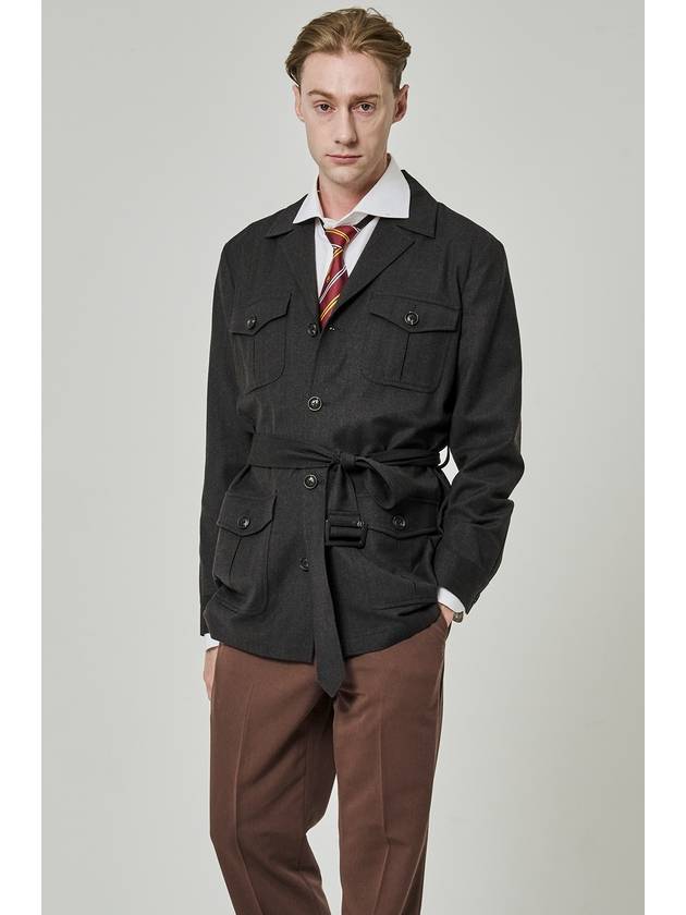 Herrington wool safari jacket - TRADCLUB - BALAAN 1