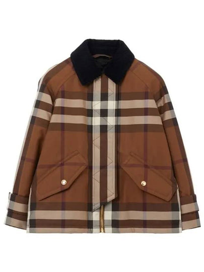 Kids Vintage Check Jacket Dark Brown - BURBERRY - BALAAN 2