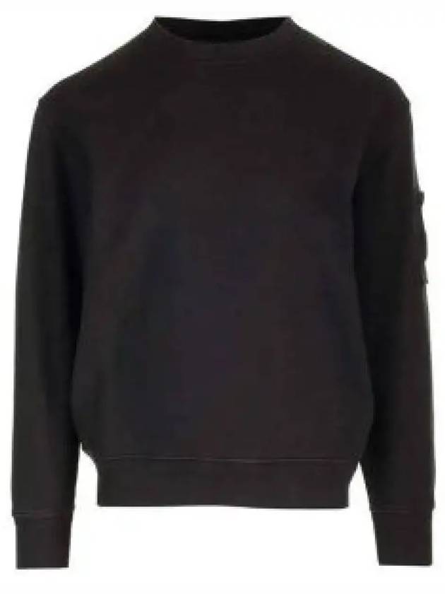 Cotton Diagonal Fleece Lens Sweatshirt Black - CP COMPANY - BALAAN 2