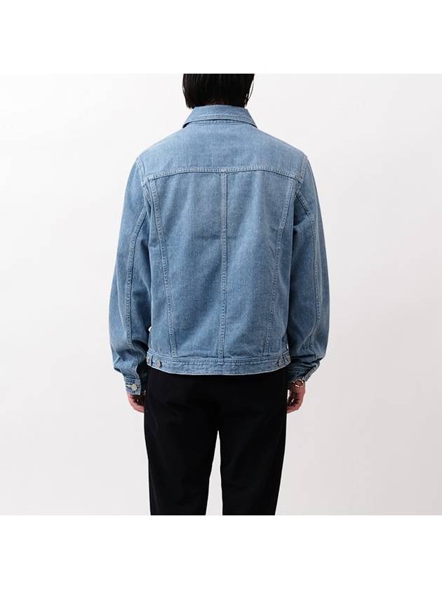 Selvedge faded light denim blouson - AURALEE - BALAAN 9