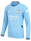 Genuine Manchester City 2024 25 Home LS Jersey Long Sleeve 775076 01 - PUMA - BALAAN 1