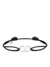 V Logo Bracelet Black - VALENTINO - BALAAN 1