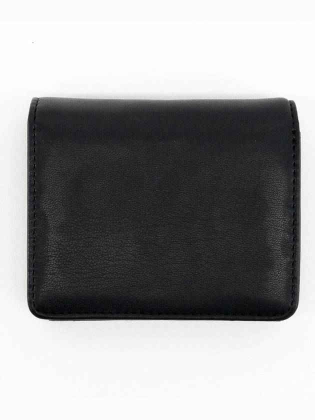 Heart Logo Half Wallet Black - MOSCHINO - BALAAN 6