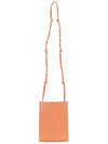 Tangle Small Leather Cross Bag Coral - JIL SANDER - BALAAN 3