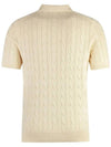 Embroidered Pony Knit Polo Shirt Beige - POLO RALPH LAUREN - BALAAN 4