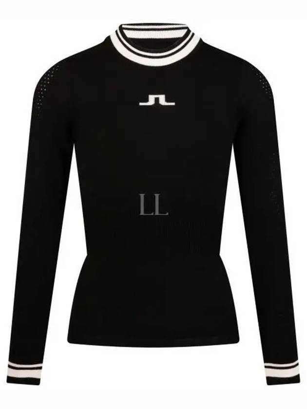 Bree Ribbed Waist Knit Top Black - J.LINDEBERG - BALAAN 2