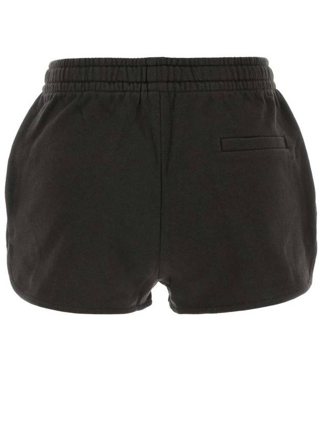 Mifa Logo Print Cotton Shorts Black - ISABEL MARANT ETOILE - BALAAN 3