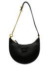 V Logo Hobo Shoulder Bag Black - VALENTINO - BALAAN 2