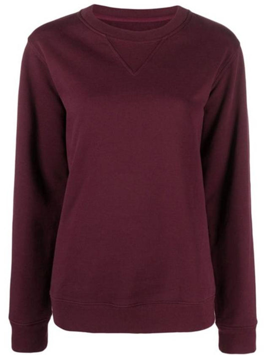 Stitched Crewneck Sweatshirt Burgundy - MAISON MARGIELA - BALAAN.