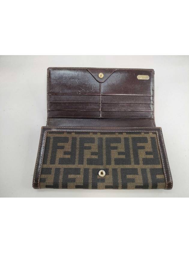 Zucca pattern long wallet - FENDI - BALAAN 4