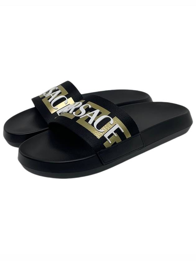 23SS Greca Logo Slippers 1008732 - VERSACE - BALAAN 1