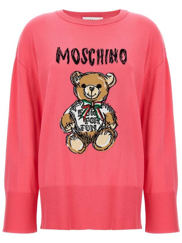 Cardigan V091205025208 Fuchsia - MOSCHINO - BALAAN 2