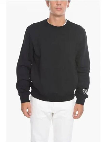 S GINN Logo Cotton Sweatshirt 271848 - DIESEL - BALAAN 1