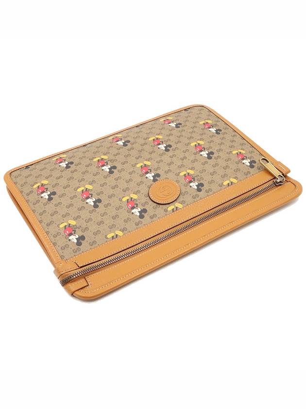 Women s Gucci 602552 Disney x Mini GG Supreme Canvas Mickey Mouse Clutch gt Pouch Gangbuk used luxury goods - GUCCI - BALAAN 6