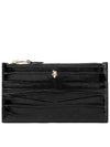 Skull Zipper Card Wallet Black - ALEXANDER MCQUEEN - BALAAN 2