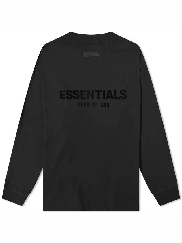 Logo Long Sleeve T-Shirt Black - FEAR OF GOD ESSENTIALS - BALAAN 4