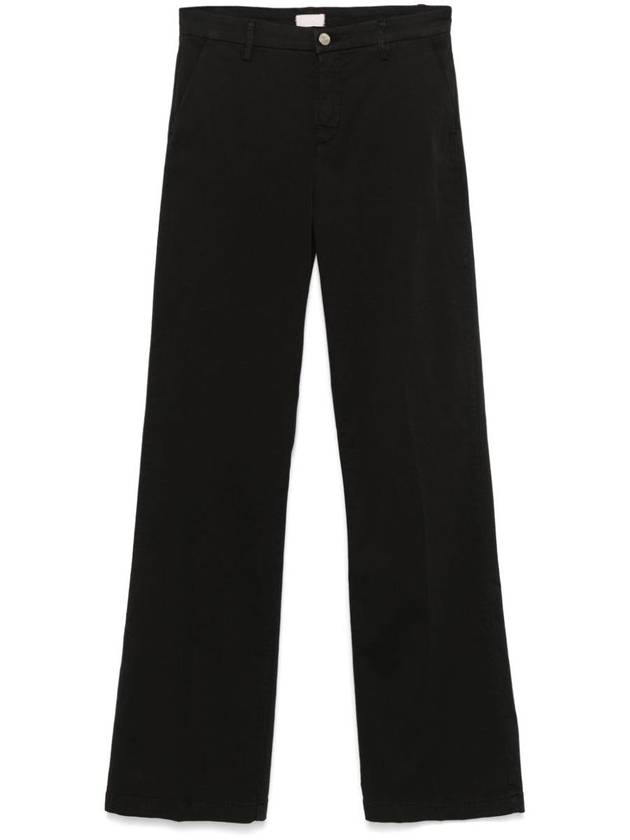 Liu Jo Flared Cotton Pants - LIU JO - BALAAN 1