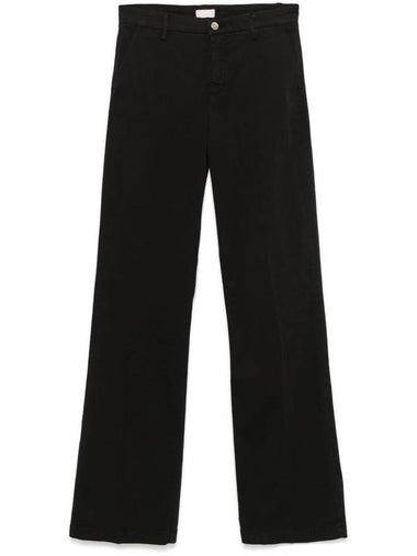 Liu Jo Flared Cotton Pants - LIU JO - BALAAN 1