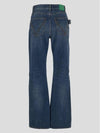 Washed Straight Fit Denim Jeans Blue - BOTTEGA VENETA - BALAAN 3