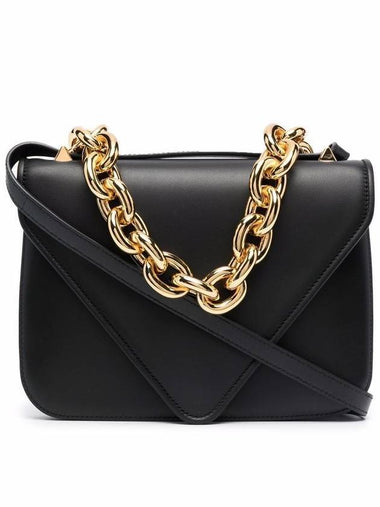 Mounted Chain Shoulder Bag Black - BOTTEGA VENETA - BALAAN 1