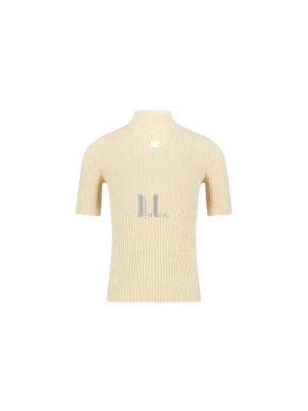 Reedition Knit Short Sleeve Turtle Neck Sand - COURREGES - BALAAN 2