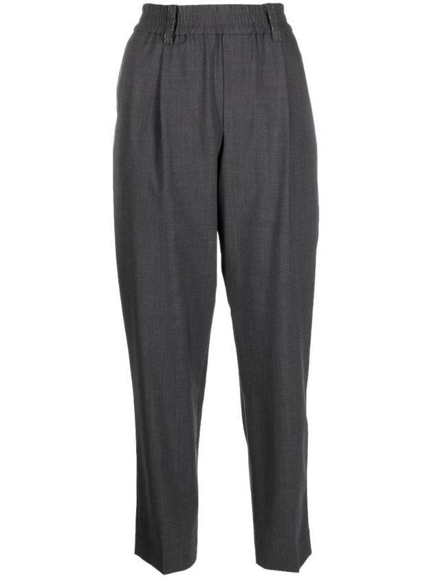 Straight Pants Grey - BRUNELLO CUCINELLI - BALAAN 1