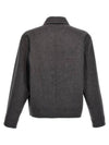 Paris Boxy Fit Wool Jacket Grey - AMI - BALAAN 3