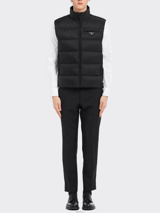 SGB033 1WQ9 F0002 Triangle Logo Down Vest - PRADA - BALAAN 5