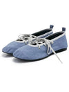 Women s PINA Cotton Canvas Ballerina Shoes Sky Blue SH0003 BL - PALOMA WOOL - BALAAN 1