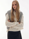 Open Collar Knit Top Ivory - LESEIZIEME - BALAAN 2