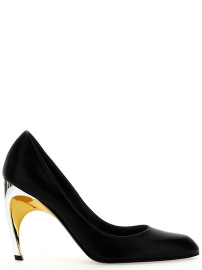 Armadillo Leather Pumps Black - ALEXANDER MCQUEEN - BALAAN 2