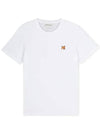 Fox Head Patch Regular Short Sleeve T-Shirt White - MAISON KITSUNE - BALAAN 2