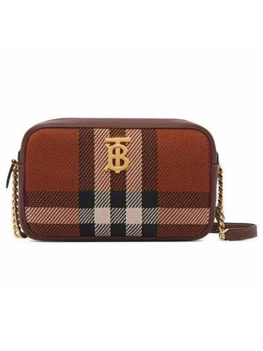 Lola Check Camera Cross Bag Brown - BURBERRY - BALAAN 1