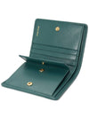 Matelasse Leather Half Wallet Green - MIU MIU - BALAAN 7