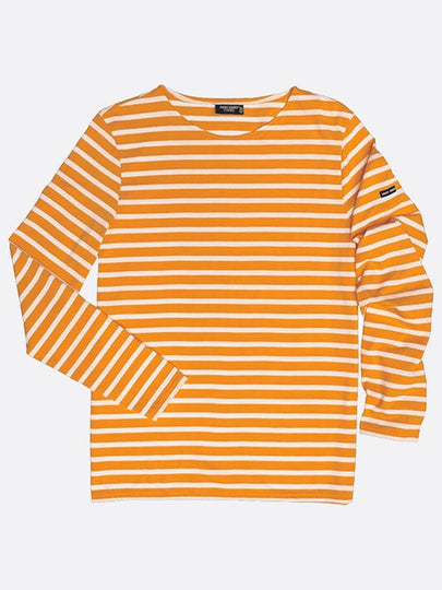 Minquiers Modern Stripe Long Sleeve T-Shirt Orange - SAINT JAMES - BALAAN 2