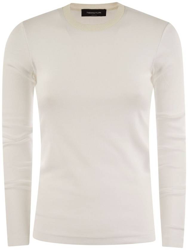 Long-sleeved T-shirt in jersey - FABIANA FILIPPI - BALAAN 1