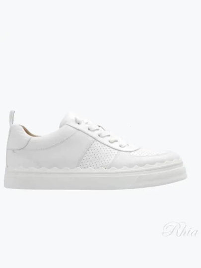 Lauren Lace Up Low Top Sneakers White - CHLOE - BALAAN 2