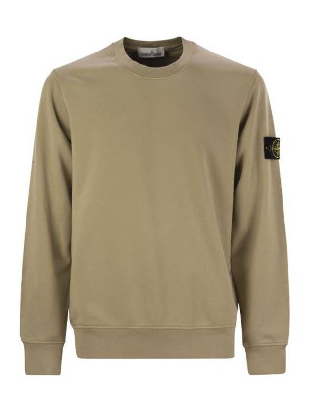 6100044 Organic Cotton Fleece Sweatshirt Desert - STONE ISLAND - BALAAN 2