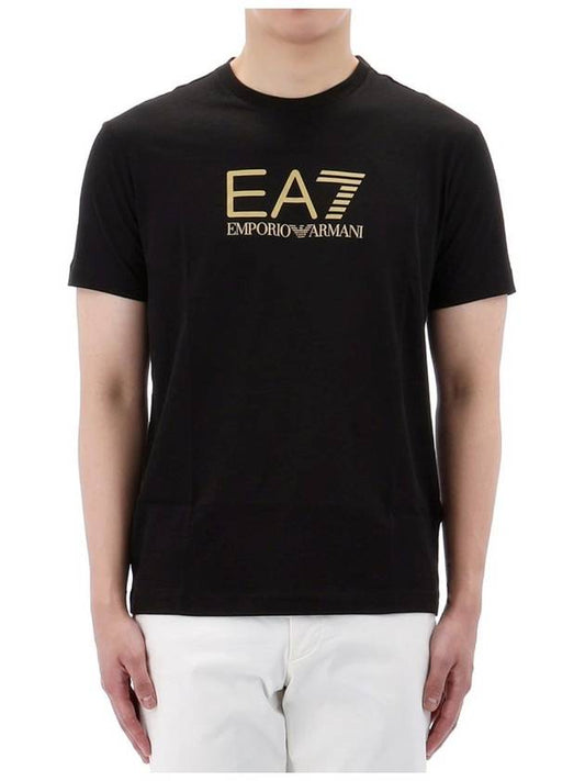 24SS Armani EA7 Gold Label Crew Neck T-Shirt 3DPT08 PJM9Z 1200 - EMPORIO ARMANI - BALAAN 2