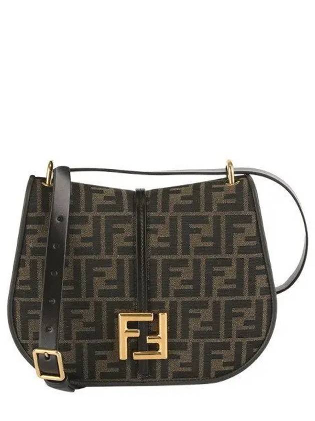 FF Logo Medium Shoulder Bag Brown - FENDI - BALAAN 2