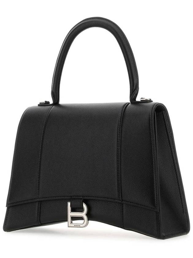 Hourglass Silver B Logo Tote Bag Black - BALENCIAGA - BALAAN 3