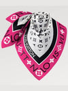 Monogram Infinity Square 90 Scarf Pink - LOUIS VUITTON - BALAAN 4